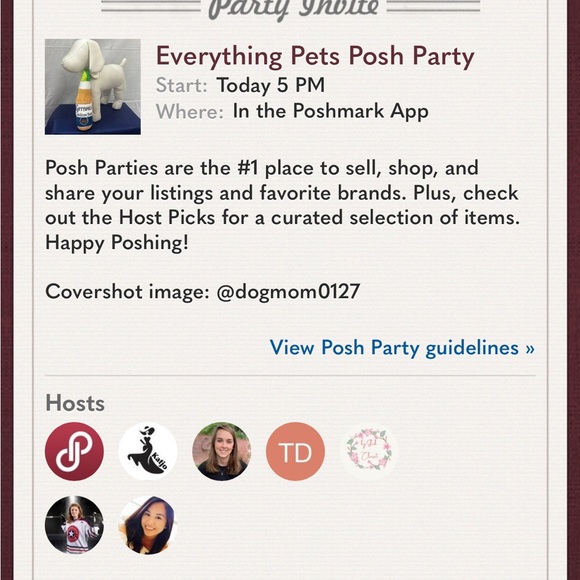 Today co-hosting my 11th Posh Party! Saturday 1/21 at 5 pm MST. - Picture 2 of 2